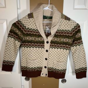 Eddie Bauer Wool Blend Cardigan Sweater Sz. XL
